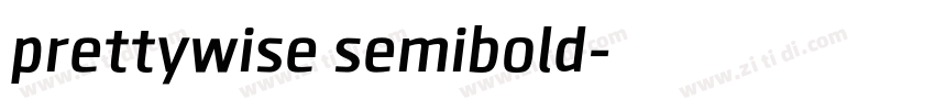 prettywise semibold字体转换